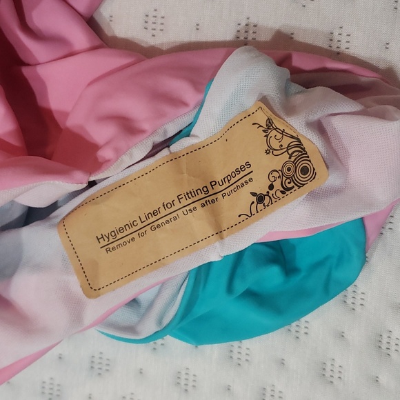 Pink and aqua blue swim suit - Picture 4 of 6